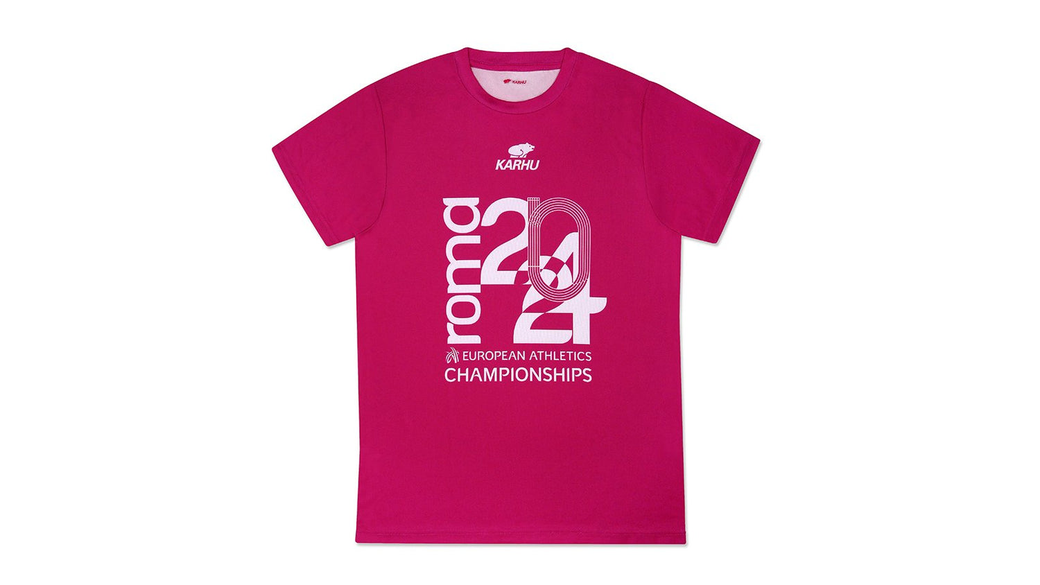 Pink KARHU European Athletics t-shirt