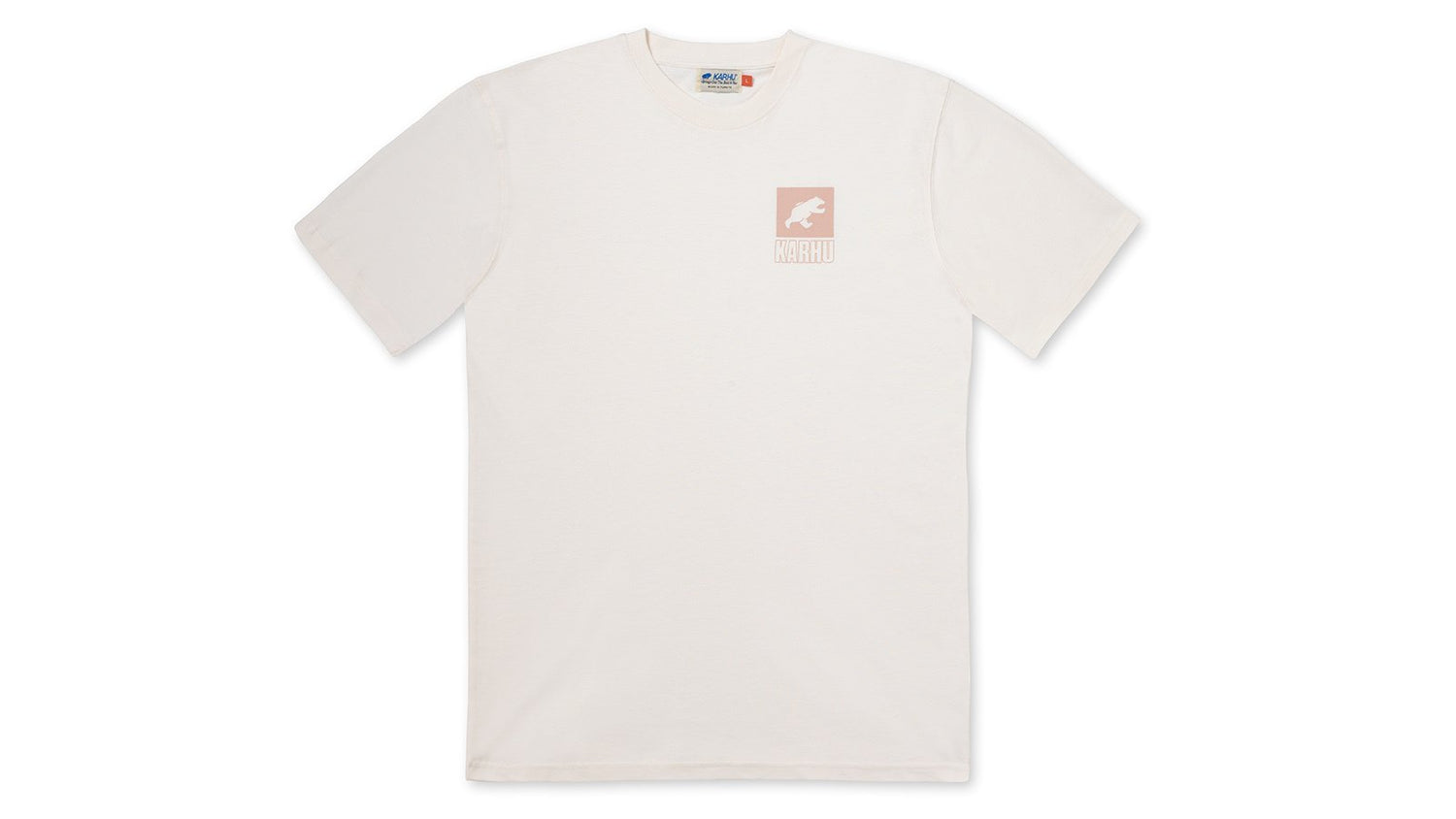 Karhu sport bear logo T-Shirt - Sugar Swizzle / Cameo rose KA00162-SUC1